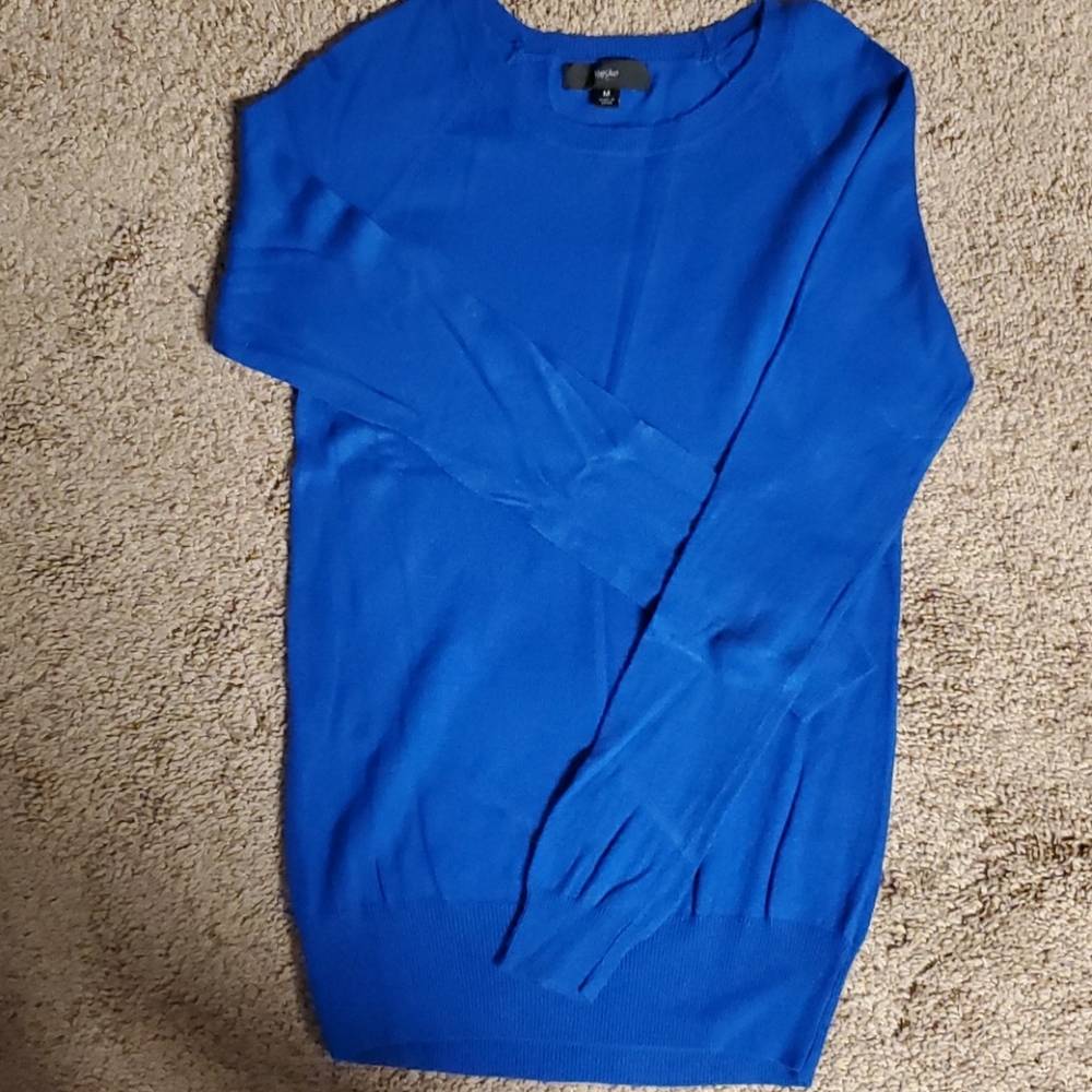 Royal blue crew neck sweater